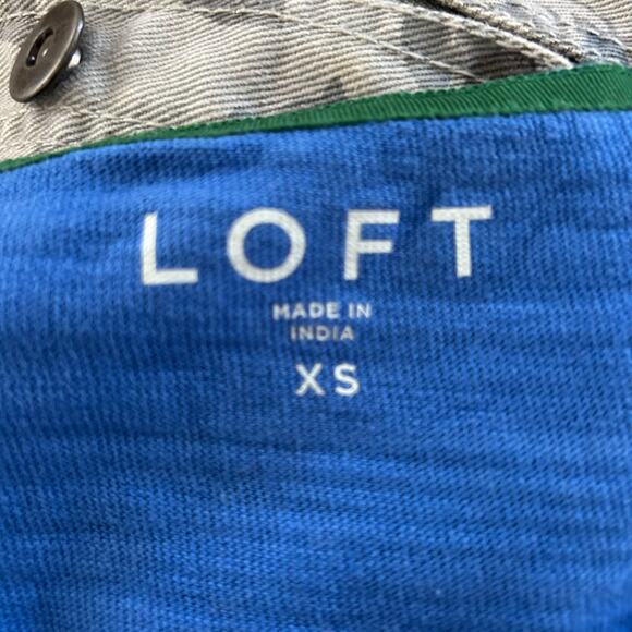 Loft Women Long Sleeve Tshirt Top Lounge Basic Minimalist Essential Blue Size XS - Picture 5 of 8